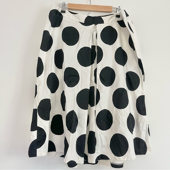 Lane Bryant Plus Women’s Skirt Polka Dotted Pleated Black White Career Wear 18 - Picture 3 of 7